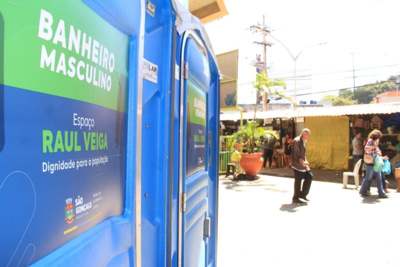 Espaço Raul Veiga, em Alcântara, ganha banheiros químicos