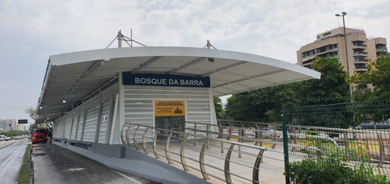 Estação Bosque da Barra, do BRT Transoeste, é reformada – Prefeitura da Cidade do Rio de Janeiro