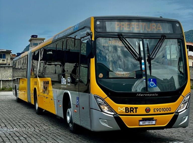Novo modelo do BRT é apresentado. Compra dos ônibus faz parte da reestruturação do sistema – Prefeitura da Cidade do Rio de Janeiro