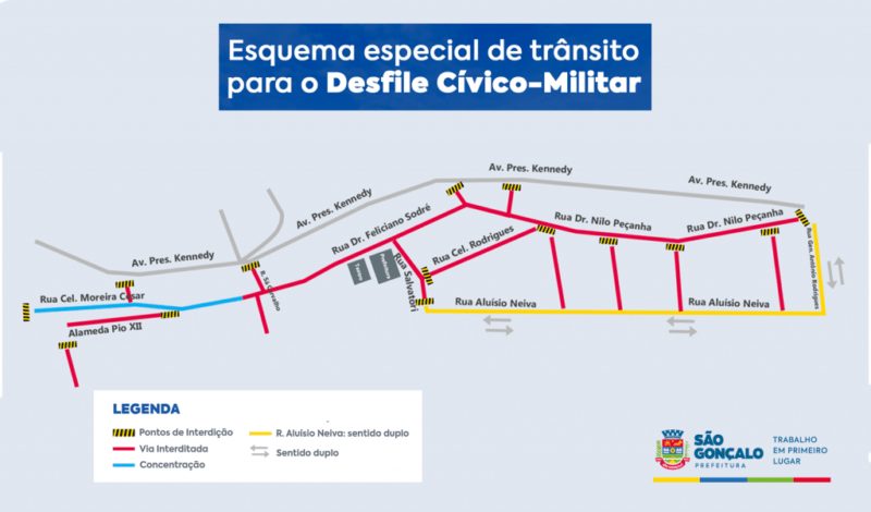 São Gonçalo abre comemoração de aniversário com desfile no Centro