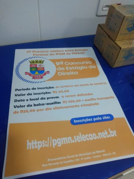 Procuradoria Geral do Município de Niterói realiza processo seletivo para estagiário(a) – Prefeitura Municipal de Niterói