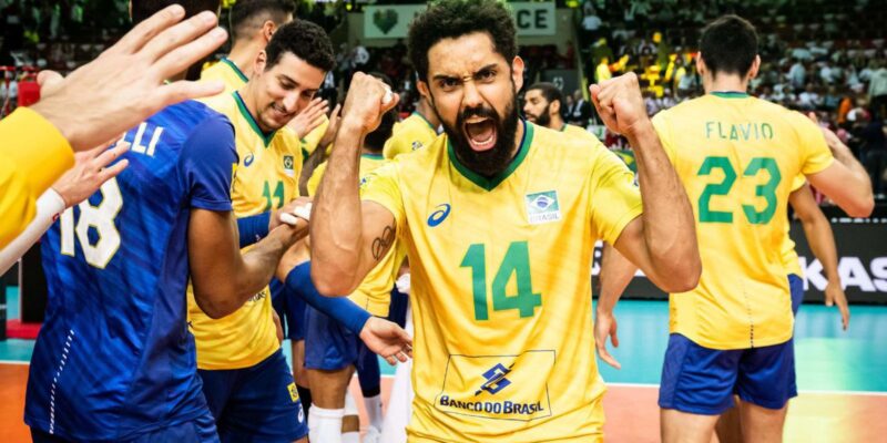 Brasil vence Eslovênia e fica com o bronze no Mundial de Vôlei