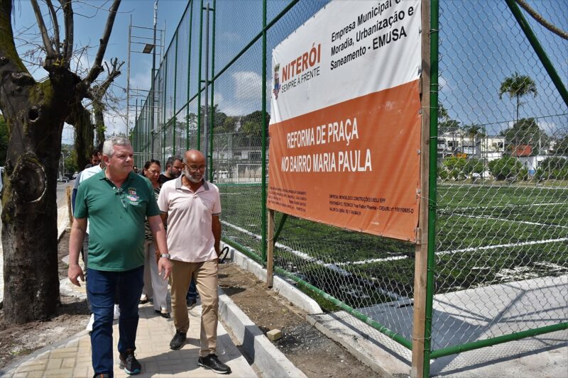 Prefeito visita obras da nova Praça de Maria Paula – Prefeitura Municipal de Niterói