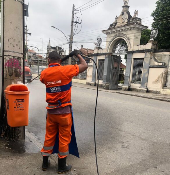 Comlurb intensifica limpeza nas imediações dos cemitérios para o Dia de Finados – Prefeitura da Cidade do Rio de Janeiro