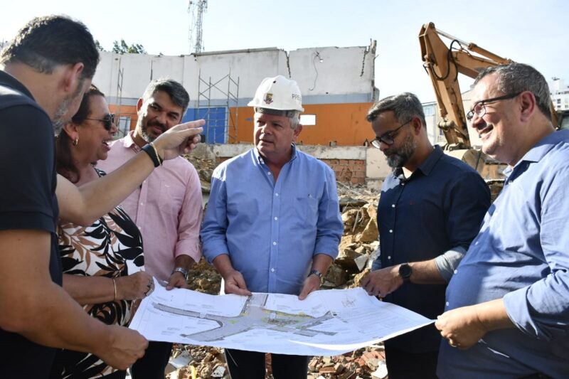 Obras da nova praça na Rua Mem de Sá avançam – Prefeitura Municipal de Niterói