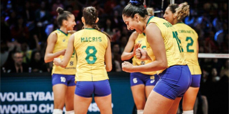 Volêi feminino: Brasil vira sobre a China e volta a vencer no Mundial