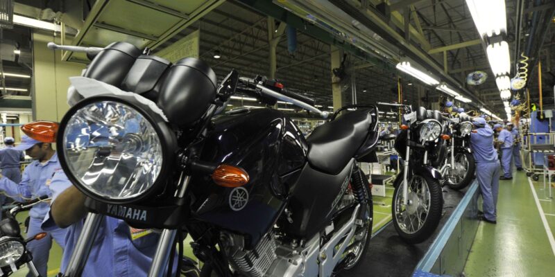 Produção de motocicletas passa de 139 mil em setembro