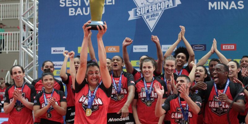 Sesi Vôlei Bauru conquista título da Supercopa Feminina de vôlei