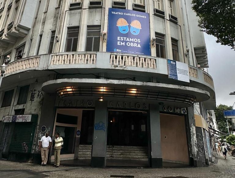 Prefeitura do Rio começa as obras de restauração do Teatro Carlos Gomes, que completou 150 anos – Prefeitura da Cidade do Rio de Janeiro
