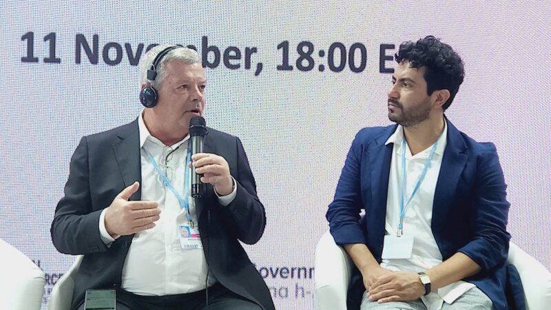 Axel Grael apresenta o Parque Orla e fala sobre investimentos em contenções de encostas na Conferência da ONU sobre o Clima