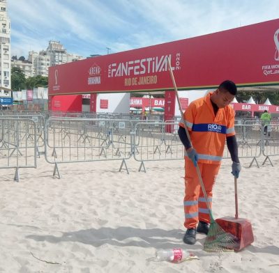 Comlurb vai garantir a limpeza da parte externa da Fan Fest de Copacabana para o jogo entre Brasil e Croácia – Prefeitura da Cidade do Rio de Janeiro