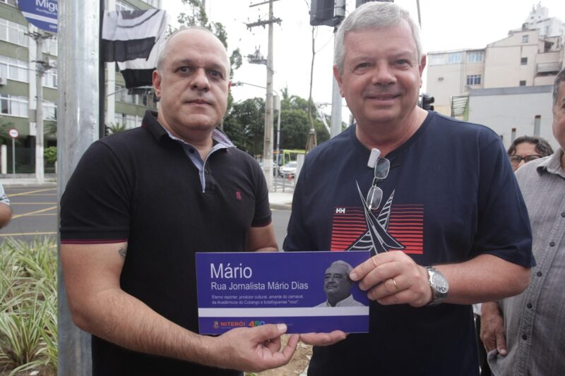 Rua de Icaraí recebe o nome do jornalista Mário Dias – Prefeitura Municipal de Niterói
