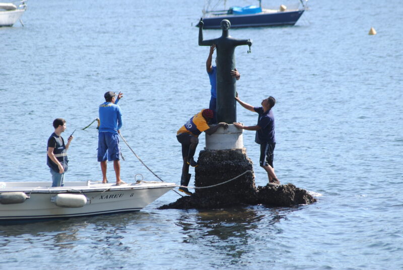 Imagem de São Pedro do Mar está de volta à paisagem da Urca – Prefeitura da Cidade do Rio de Janeiro