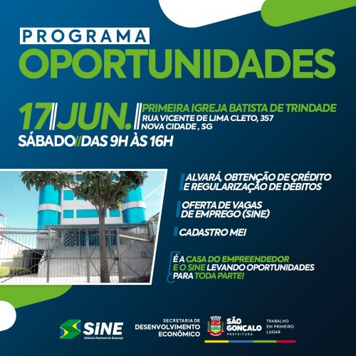 Programa Oportunidades chega ao bairro Nova Cidade