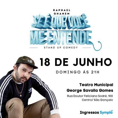 Raphael Ganem leva stand up “Se é que você me entende” ao Municipal