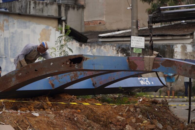 Prefeitura libera trecho da linha férrea para receber o MUVI