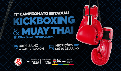 São Gonçalo sedia competições de kickboxing e muay thai