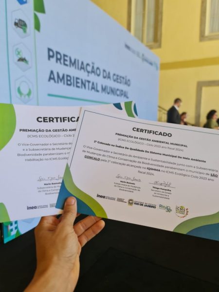 São Gonçalo em segundo lugar no Ranking do ICMS Ecológico 2023