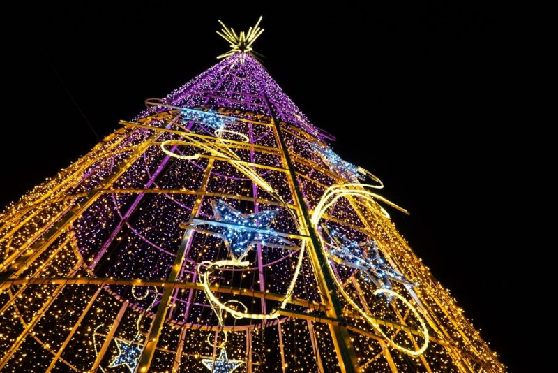 Praça Zé Garoto em clima de Natal