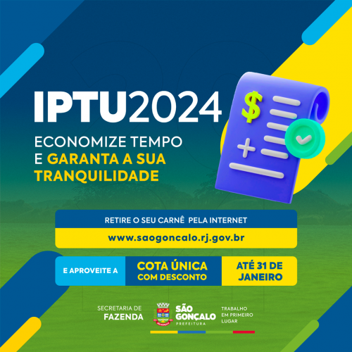 São Gonçalo disponibiliza carnês do IPTU