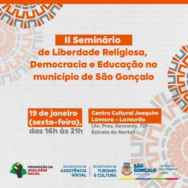 São Gonçalo recebe seminário sobre liberdade religiosa
