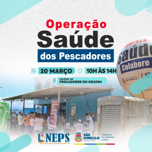Colônia de Pescadores recebe Operação Saúde no dia 20