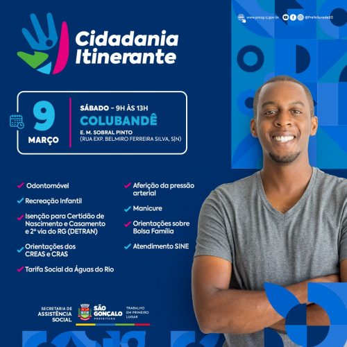 Colubandê recebe o Cidadania Itinerante neste sábado