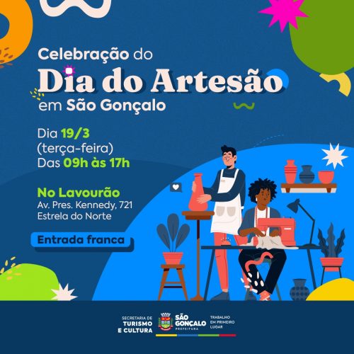 São Gonçalo celebra o Dia do Artesão nesta terça-feira (19)