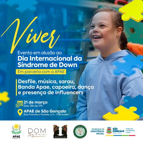 São Gonçalo promove evento pelo Dia Internacional da Síndrome de Down