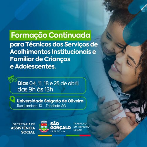 Assistência Social promove curso de formação continuada