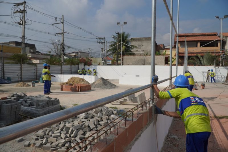 Nova quadra começa a ganhar forma na Praça da Lagoinha
