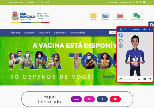 Portal da Prefeitura de São Gonçalo adota ferramenta de acessibilidade