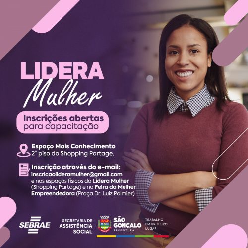 São Gonçalo abre inscrições para nova turma do Lidera Mulher
