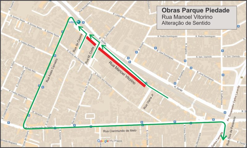 Obras do Parque Piedade vão causar mudanças no trânsito de ruas do entorno, a partir de sábado – Prefeitura da Cidade do Rio de Janeiro