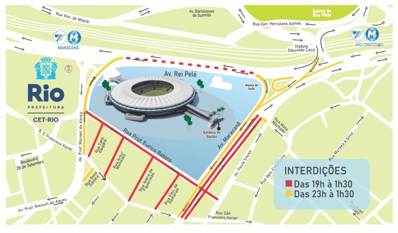 Trânsito terá esquema especial no Maracanã para jogo entre Flamengo e Amazonas, pela Copa do Brasil – Prefeitura da Cidade do Rio de Janeiro