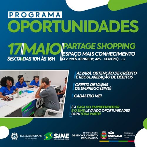 ‘Oportunidades’ tem nova edição no Partage Shopping