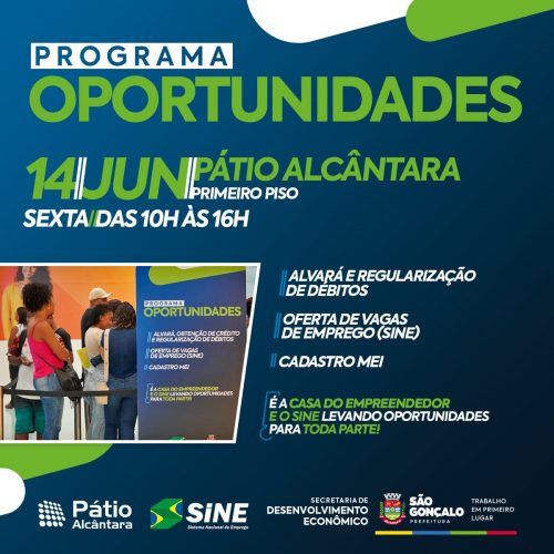 Alcântara recebe mais uma edição do ‘Oportunidades’