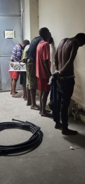 Guarda Municipal prende cinco homens por furto de cabos no Centro