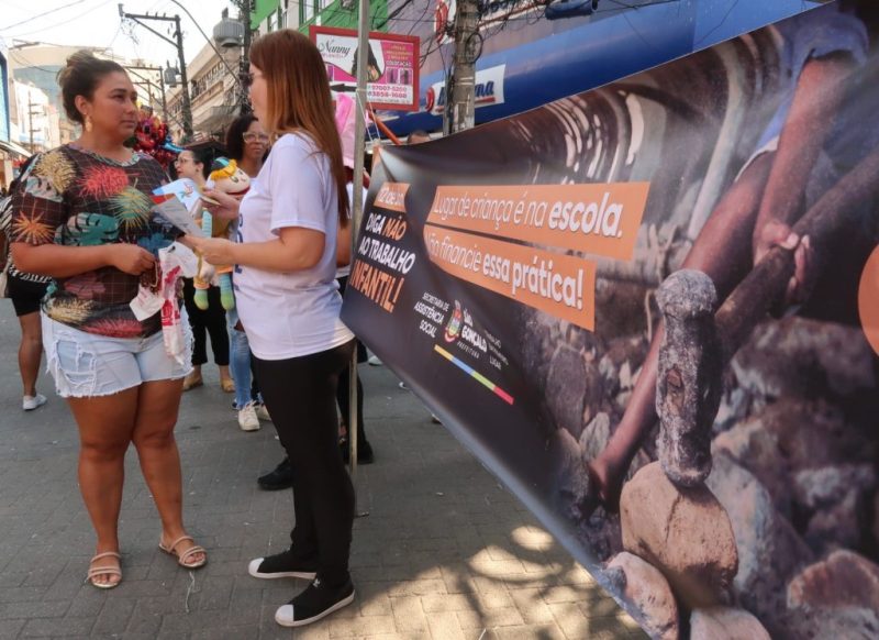 São Gonçalo conscientiza contra o trabalho infantil