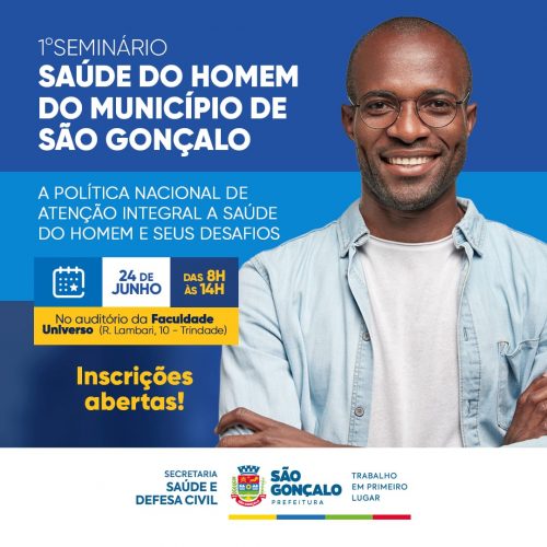 São Gonçalo inscreve para seminário sobre saúde do homem