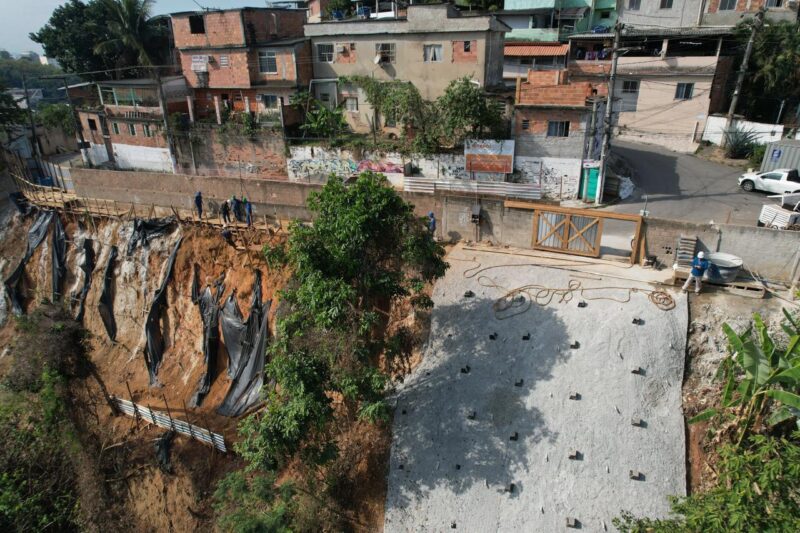 Obras de contenção de encosta avançam no Viçoso Jardim – Prefeitura Municipal de Niterói
