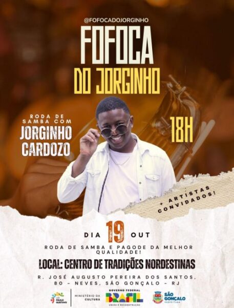 Fofoca do Jorginho leva samba e pagode ao Centro de Tradições Nordestinas
