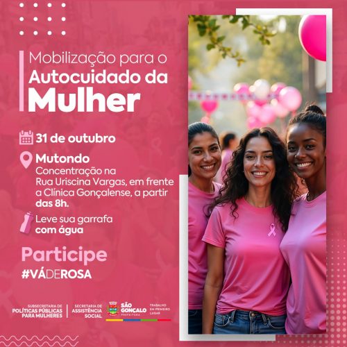 São Gonçalo encerra Outubro Rosa com mobilização no Mutondo