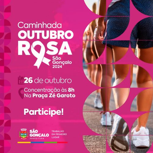 São Gonçalo promove caminhada do Outubro Rosa