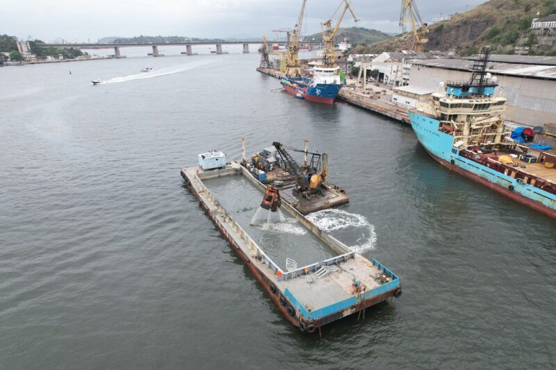 Obras de dragagem do Canal de São Lourenço seguem de vento em popa – Prefeitura Municipal de Niterói