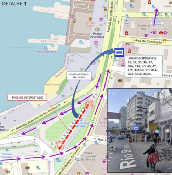 Obra de reurbanização no Centro de Niterói provoca mudança na circulação de ônibus – Prefeitura Municipal de Niterói