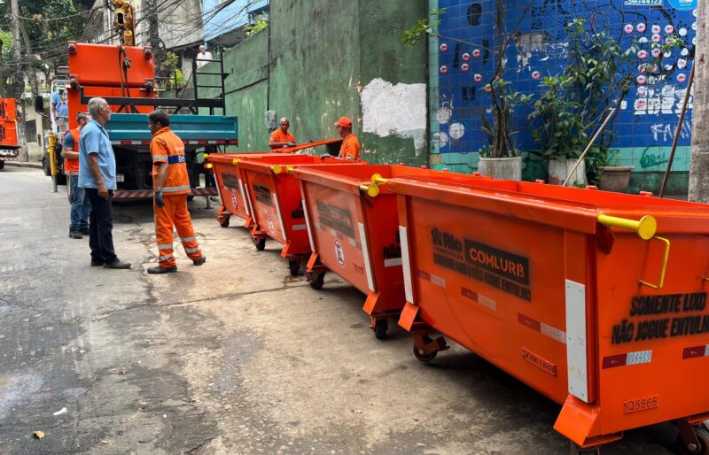Comlurb inicia na Rocinha a instalação de novos contêineres de grande capacidade – Prefeitura da Cidade do Rio de Janeiro
