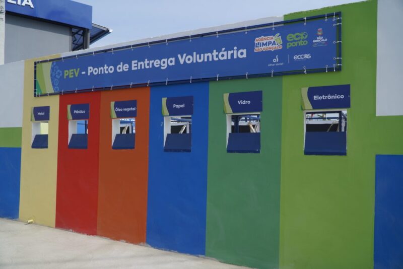 Ecopontos já reciclaram mais de 367 mil quilos de materiais