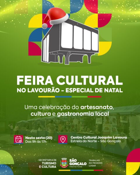 Feira da Cultura de natal celebra artesanato e gastronomia