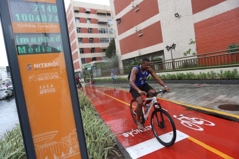 Contador de bicicletas da Avenida Marquês de Paraná ultrapassa marca de 1 milhão de passagens – Prefeitura Municipal de Niterói